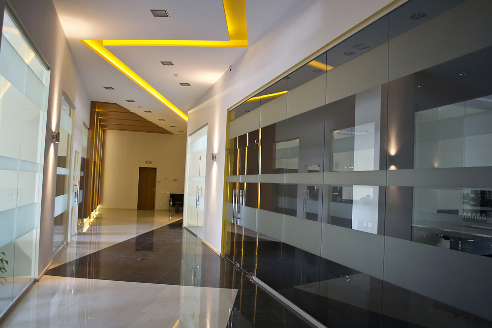 Interior design of offices and business premises