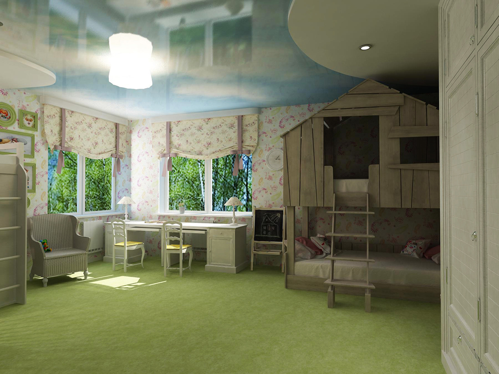 Interior of a Scandinavian style house pl. 230m2