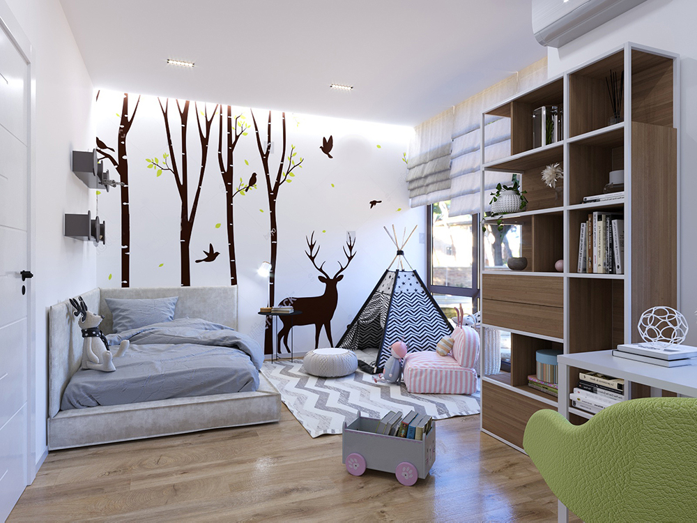 Apartment design in Scandinavian style